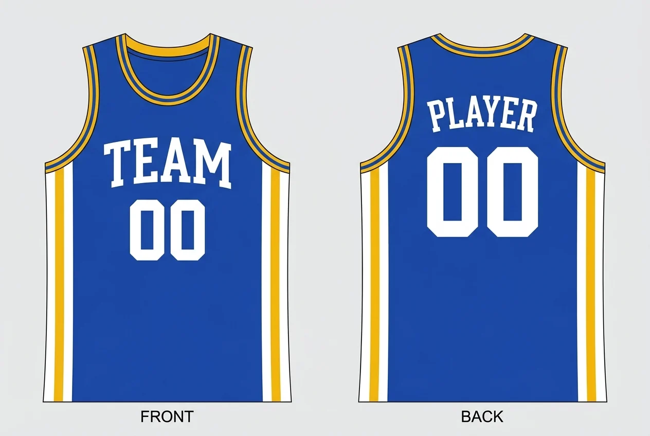 Monarch Basketball Jersey, front and back